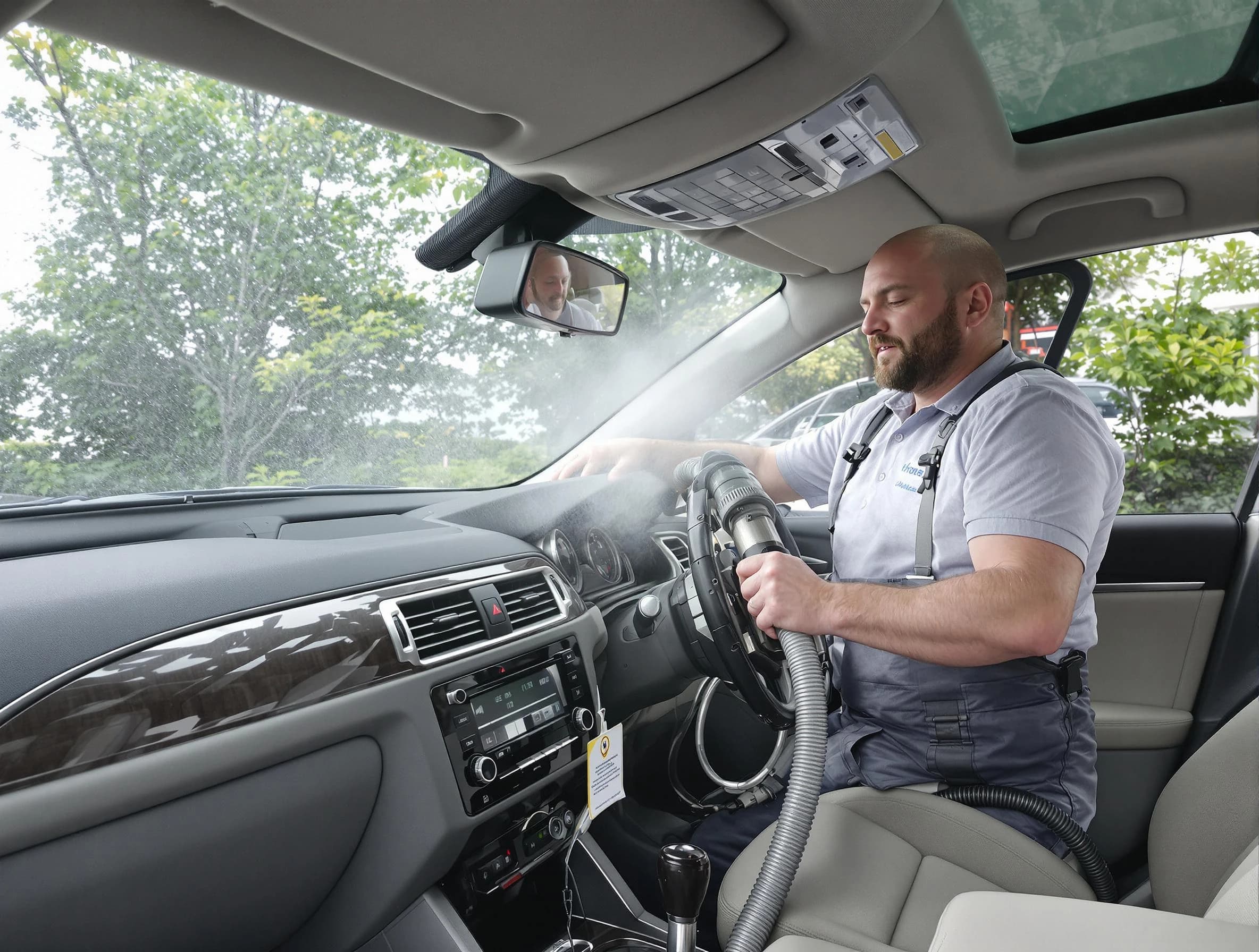 South Weber Air Duct Cleaning specialist performing professional car duct cleaning in South Weber