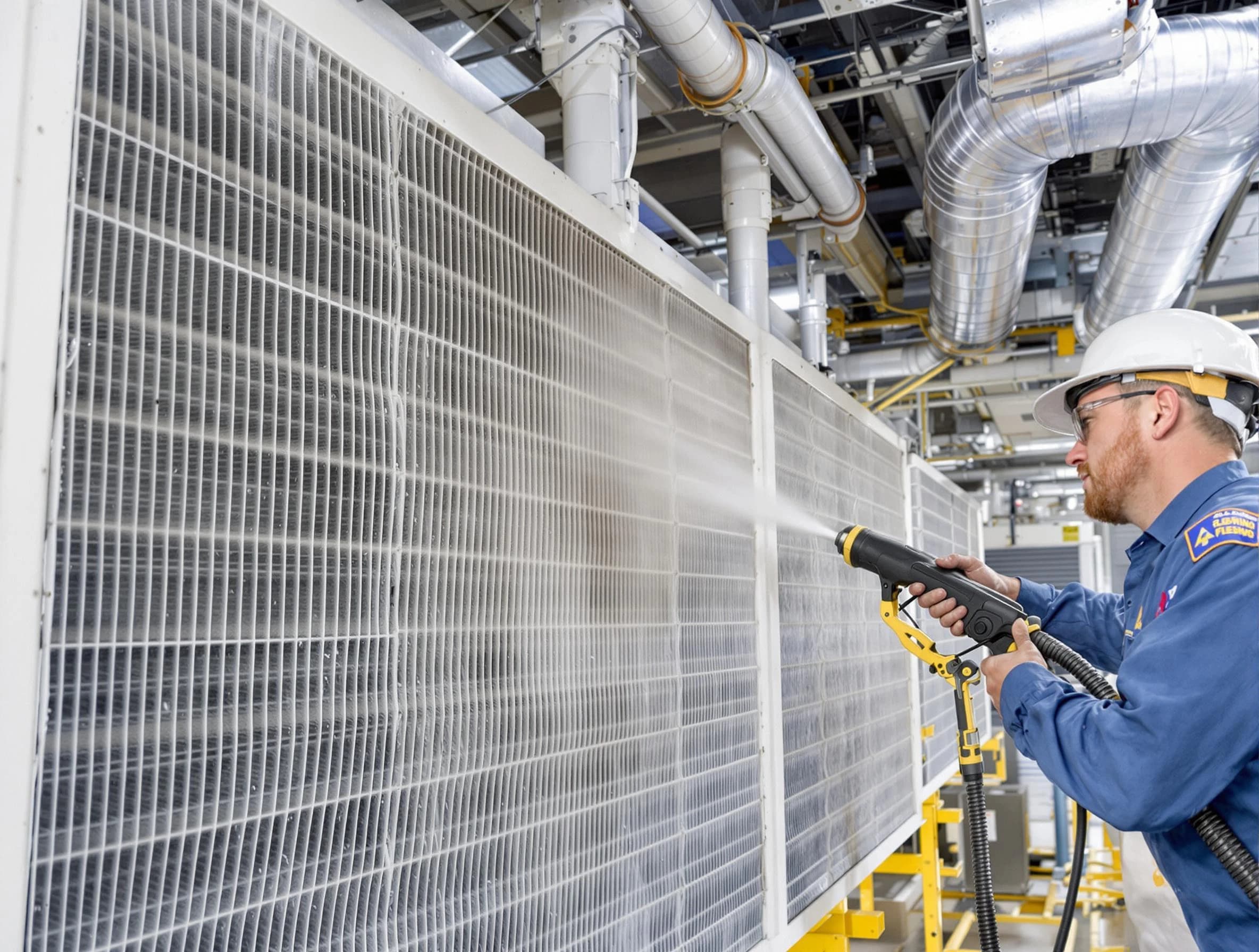 Professional commercial coil cleaning by South Weber Air Duct Cleaning in South Weber