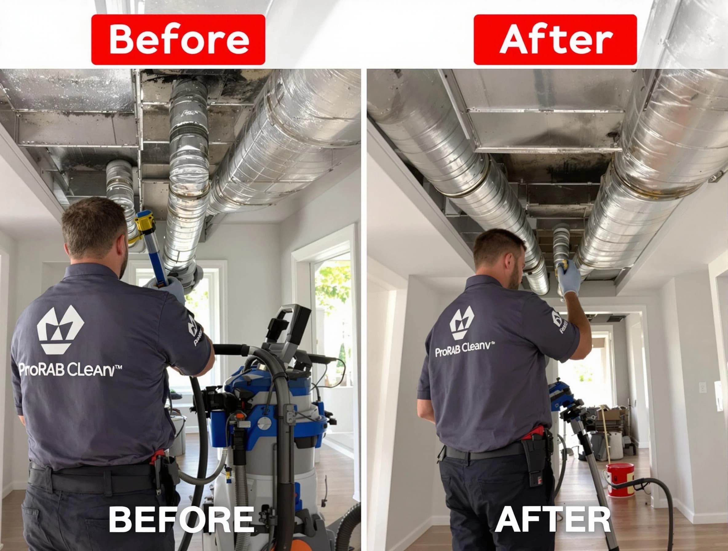 South Weber Air Duct Cleaning expert performing thorough residential duct cleaning in a South Weber home
