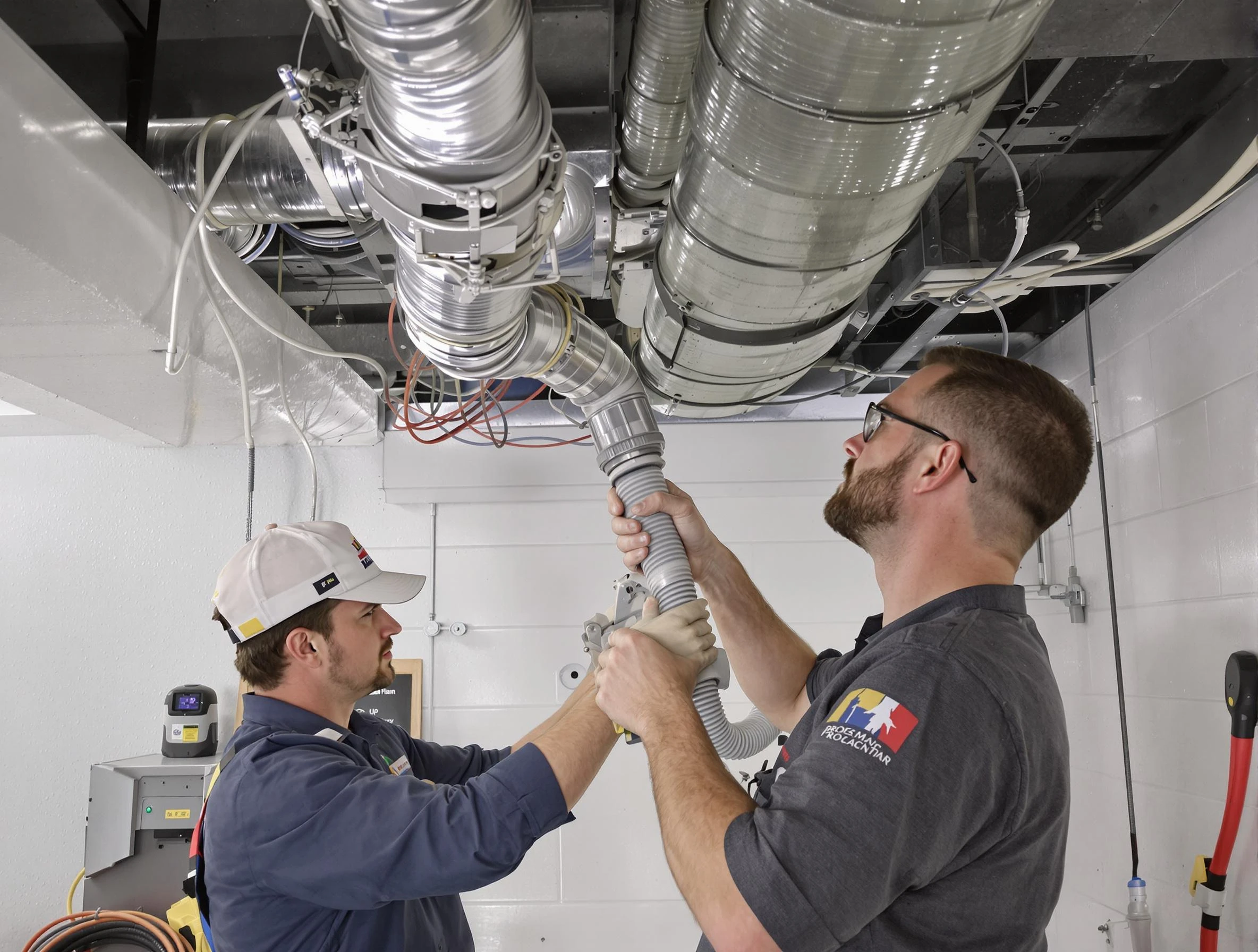 South Weber Air Duct Cleaning technician performing thorough AC duct cleaning in South Weber