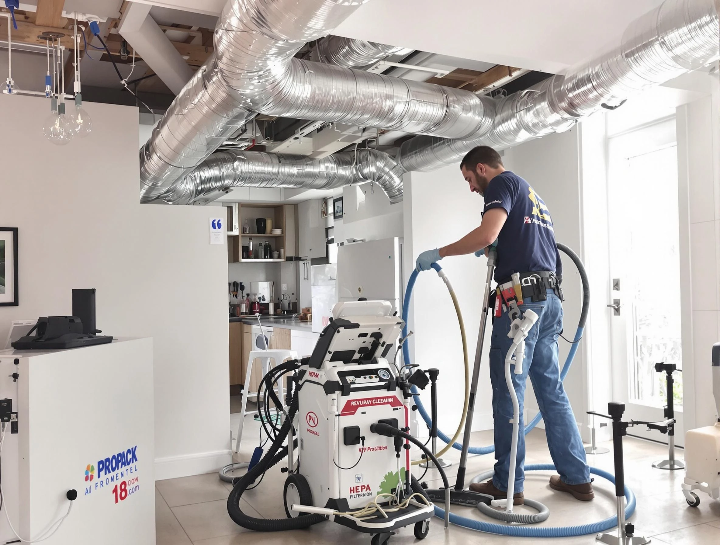 South Weber Air Duct Cleaning technician performing advanced pure duct cleaning with specialized equipment in South Weber